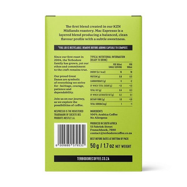 Terbodore - Mac Espresso (Capsules) - Image 3